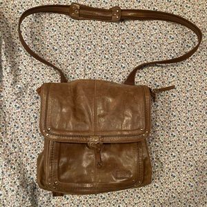 The Sak brown leather convertible backpack (Ventura)